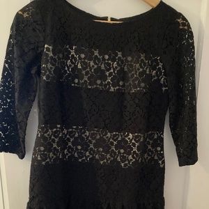 Black lace dress